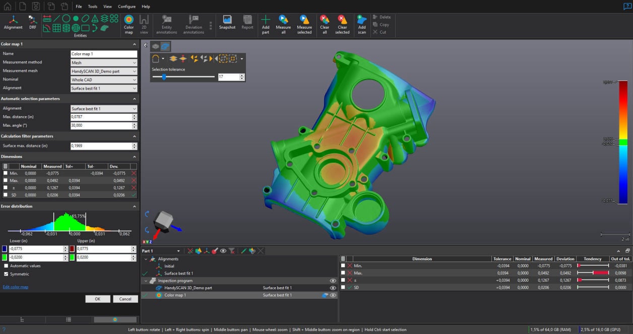 HMR High Tech Machine Tools, 3D Scanner, 3D Scanning, Service, 3D Service, Scan data processing, on site scanning